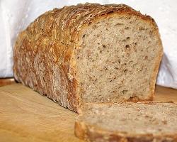 Pão integral de trigo sarraceno de massa azeda
